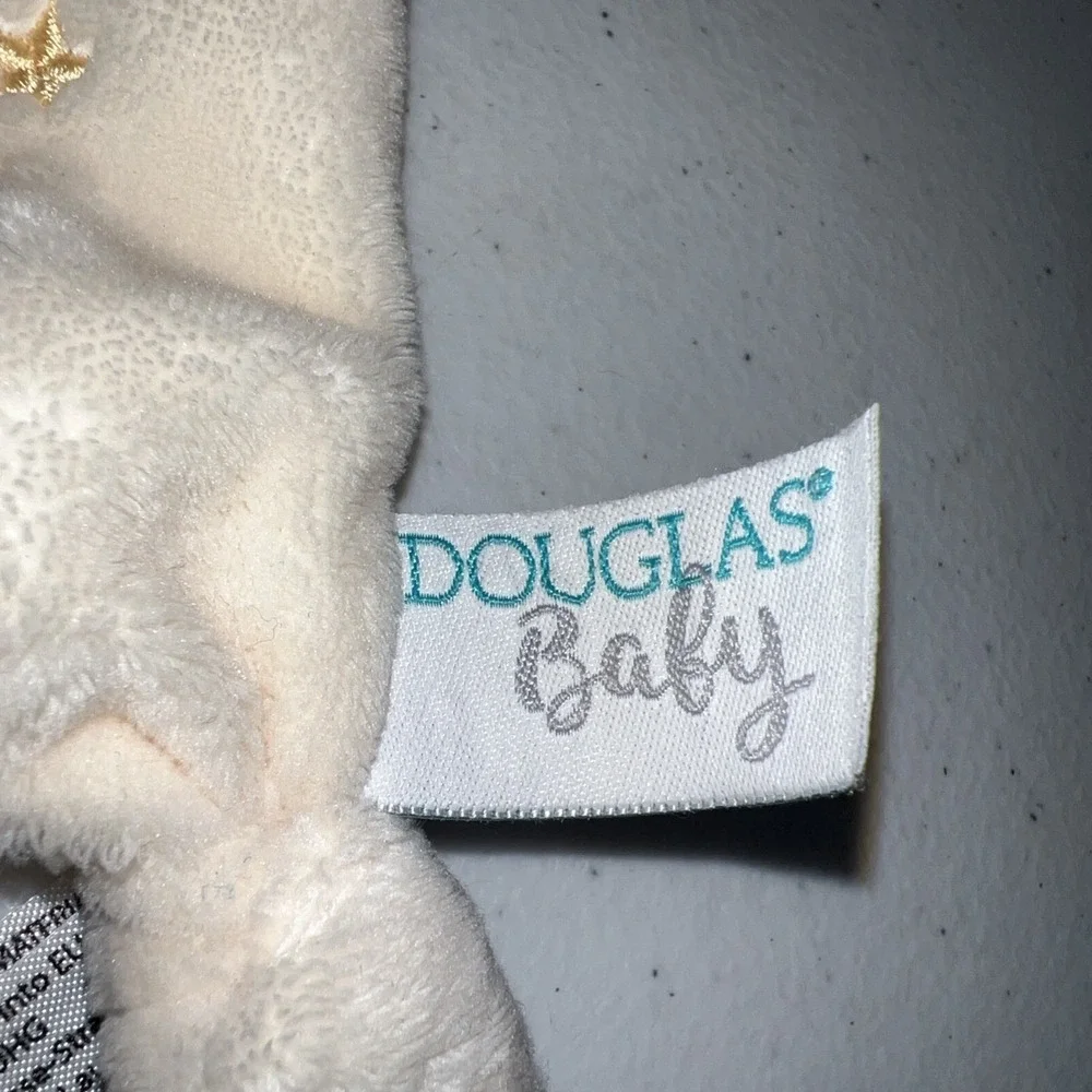 Douglas Baby Ivory Sleeping Sheep Lamb Plush Baby Security Blanket Teether Lovey